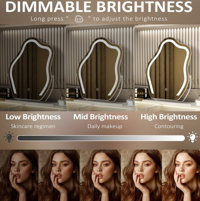 Smart LED Cloud Mirror | 360° Rotating Vanity Mirror with 10X Magnifying Attachment