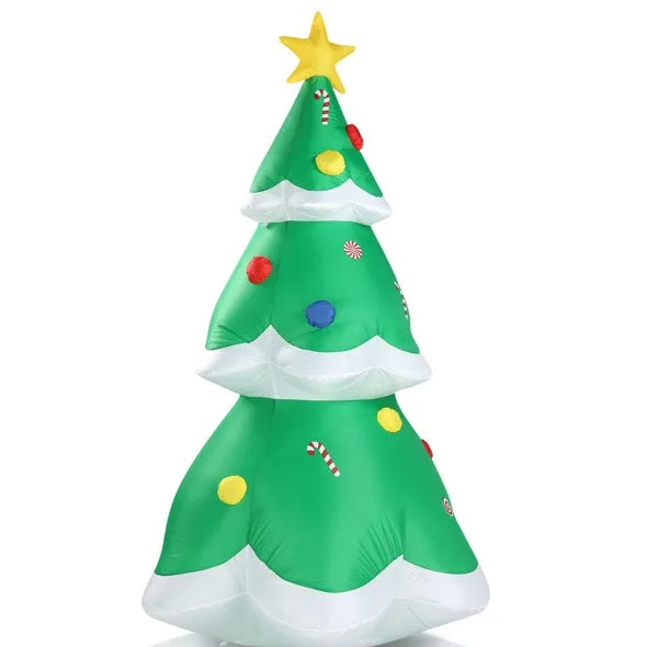 6.9FT Inflatable Christmas Tree | Lighted Holiday Yard Decoration with LED Lights