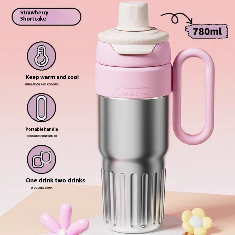 Large Capacity 780ml Thermal Cup | Stainless Steel Coffee and Beverage Mug