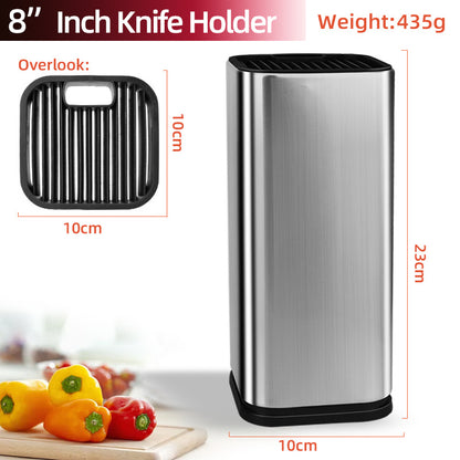 Stainless Steel Knife Holder | Modern Chopping Board & Knife Storage Organizer