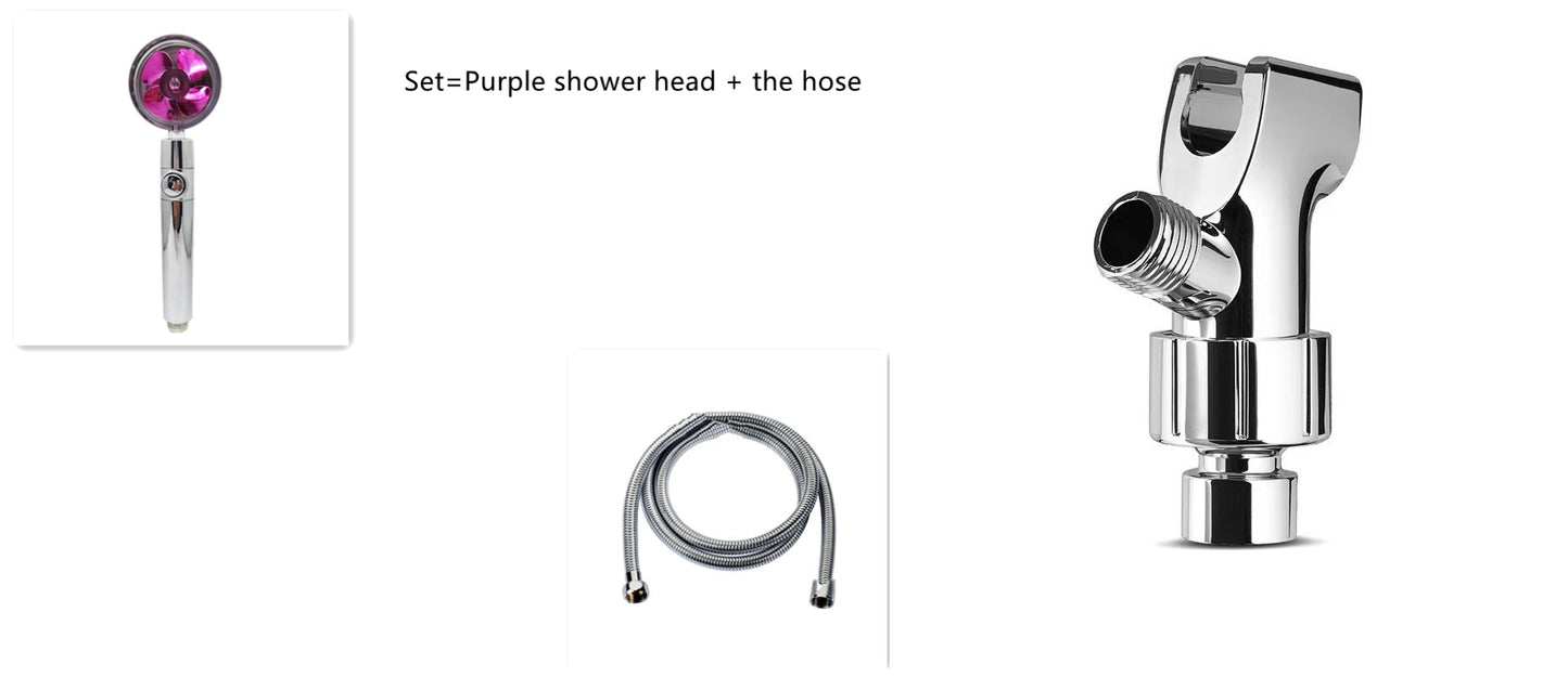 Luxury High-Pressure Shower Head | 360° Adjustable Water-Saving Rain Nozzle for Bathroom