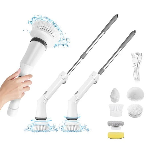 Rechargeable Electric Spin Scrubber | Deep Cleaning Brush with Adjustable Arm