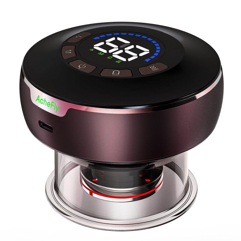 AcheFly Multifunctional Physical Therapy Massager | EMS, Red Light, Heat, Suction Therapy