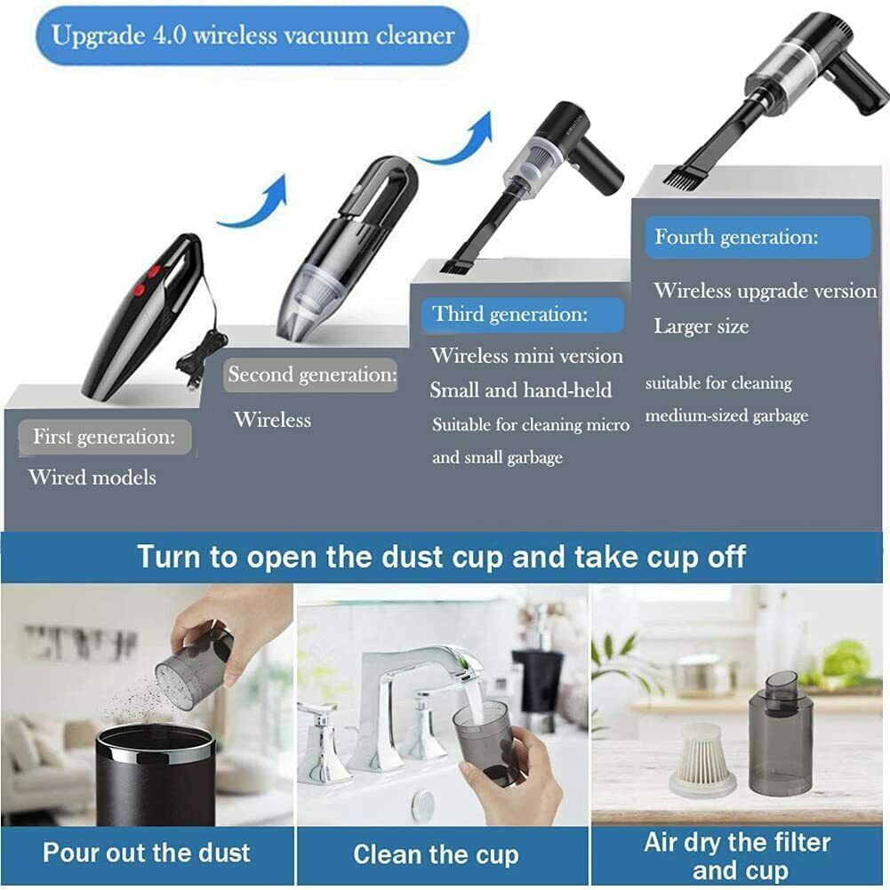 Rechargeable Handheld Car Vacuum