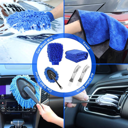 Professional Car Detailing Brush Kit 26pcs | Auto Care & Cleaning Tools