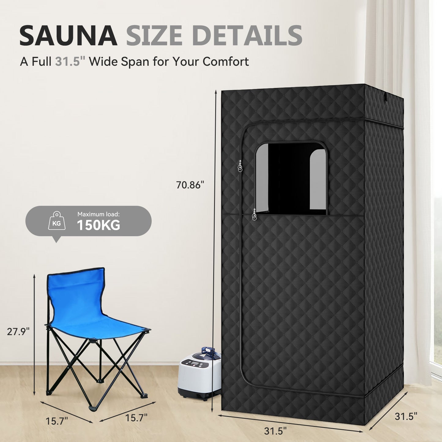 Portable Full-Body Sauna Room | At-Home Spa for Relaxation and Detox