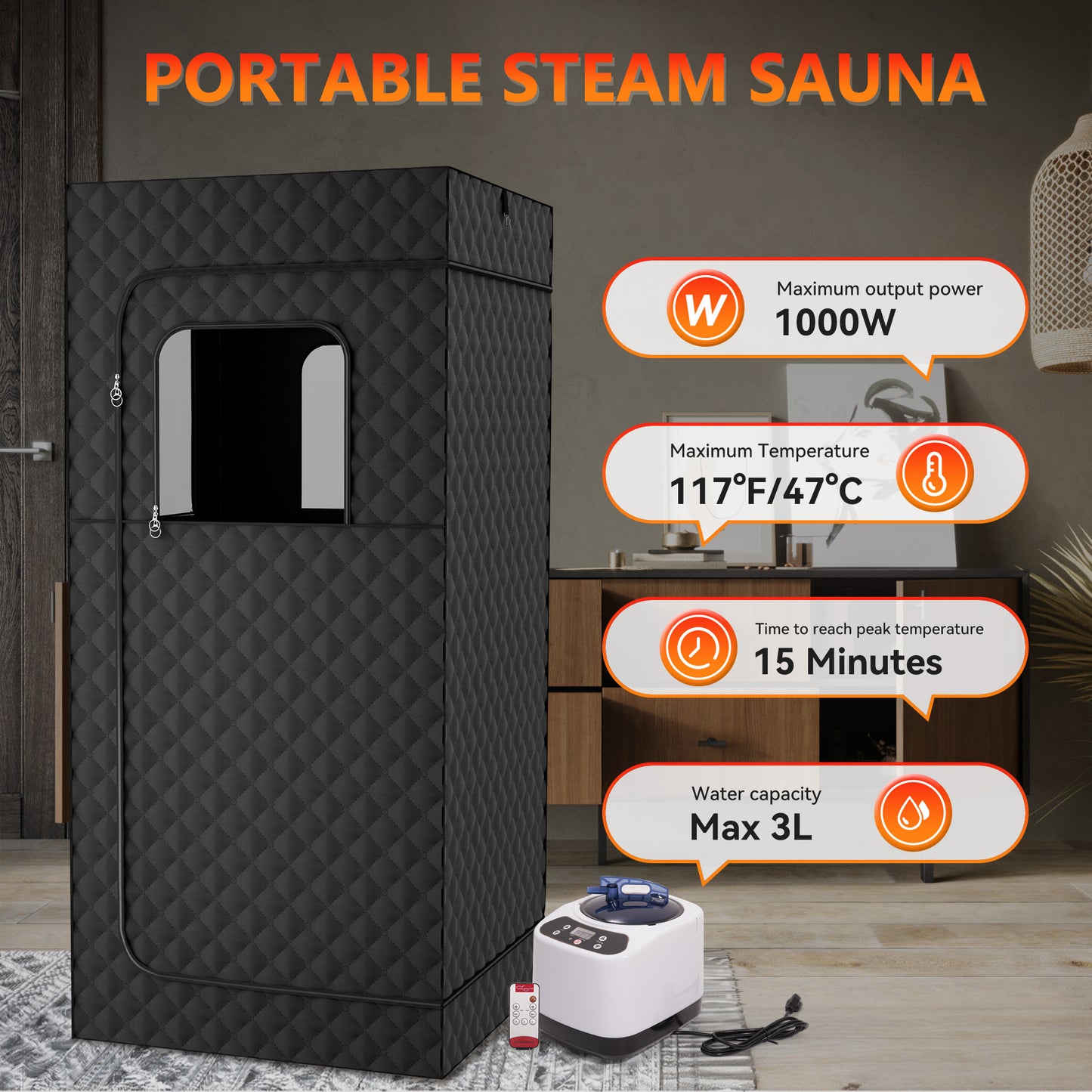 Portable Full-Body Sauna Room | At-Home Spa for Relaxation and Detox
