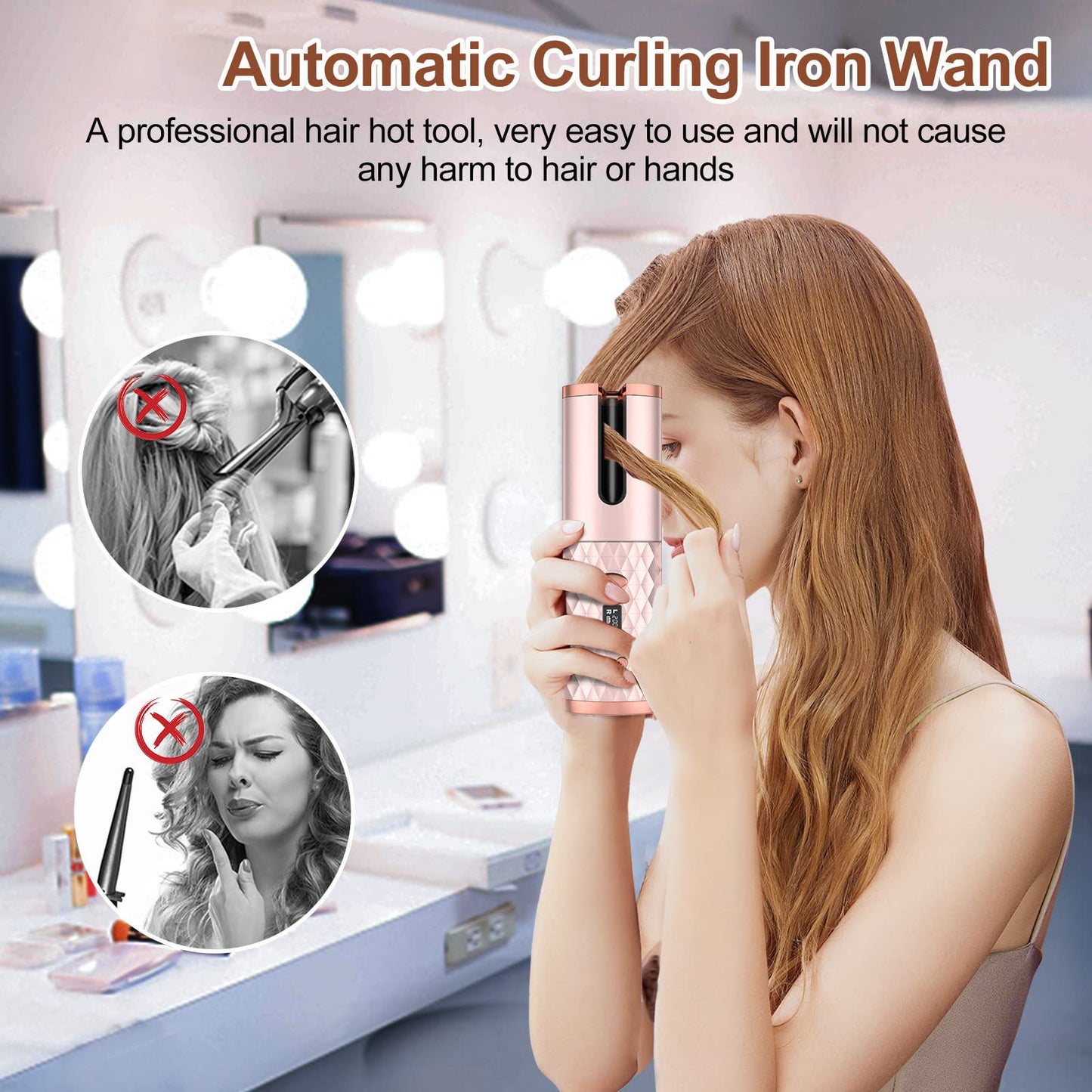 USB Rechargeable Automatic Curling Iron
