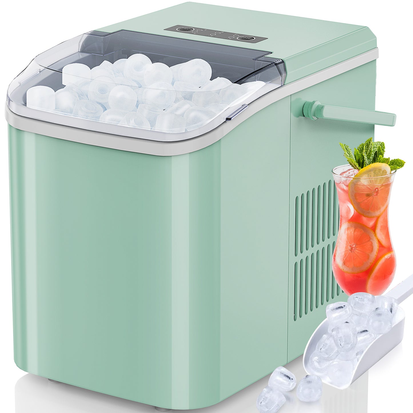 Portable Countertop Ice Maker | 6 Bullet Ice Cubes in 9 Minutes