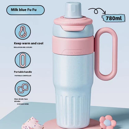 Large Capacity 780ml Thermal Cup | Stainless Steel Coffee and Beverage Mug