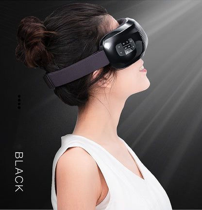 Bluetooth Eye Massager | Vibrating Hot Compress Airbag Kneading Sleep Aid & Eye Care Device