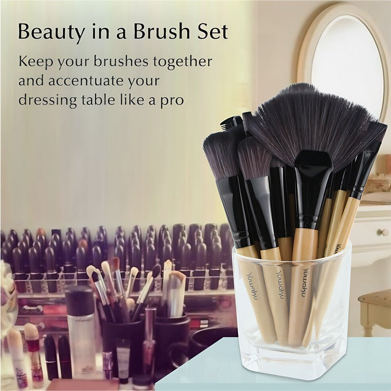 32-Piece Portable Makeup Brush Set | Travel, Business & Outdoor Use