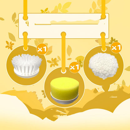 Electric Scrubber Brush for Dishes, Tile & Grout | Handheld Cleaner with Multiple Heads