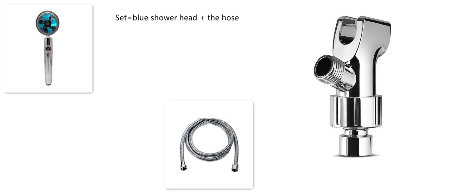 Luxury High-Pressure Shower Head | 360° Adjustable Water-Saving Rain Nozzle for Bathroom