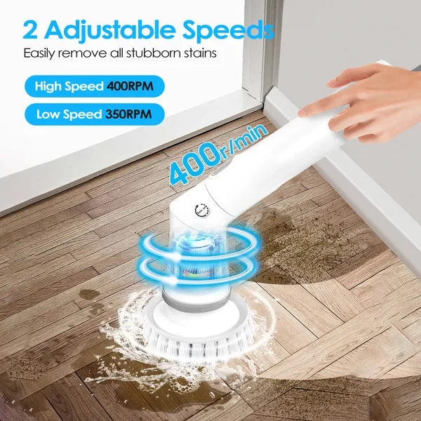 Rechargeable Electric Spin Scrubber | Deep Cleaning Brush with Adjustable Arm