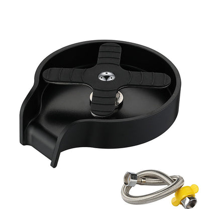 Stainless Steel Cup Washer for Sink | Press Faucet Glass Rinser for Home & Bar