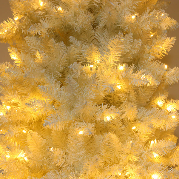 White 6.5ft, 250 Light Christmas Tree