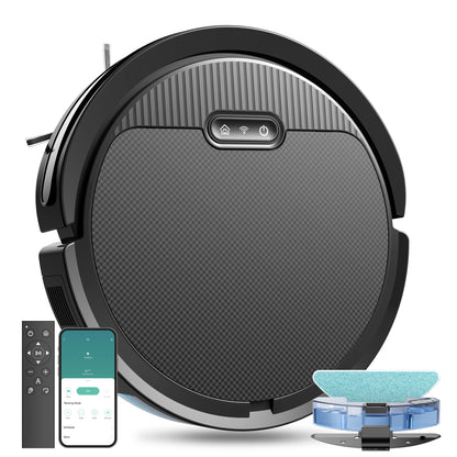 3-in-1 Robot Vacuum & Mop | 5000Pa Suction for Pet Hair & Hard Floors
