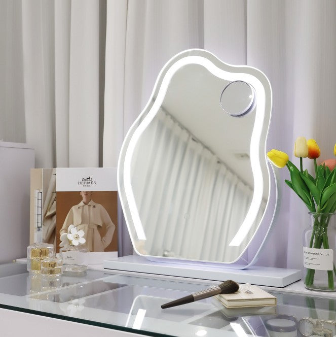 Smart LED Cloud Mirror | 360° Rotating Vanity Mirror with 10X Magnifying Attachment