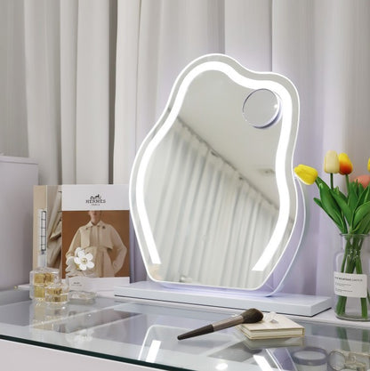 Smart LED Cloud Mirror | 360° Rotating Vanity Mirror with 10X Magnifying Attachment