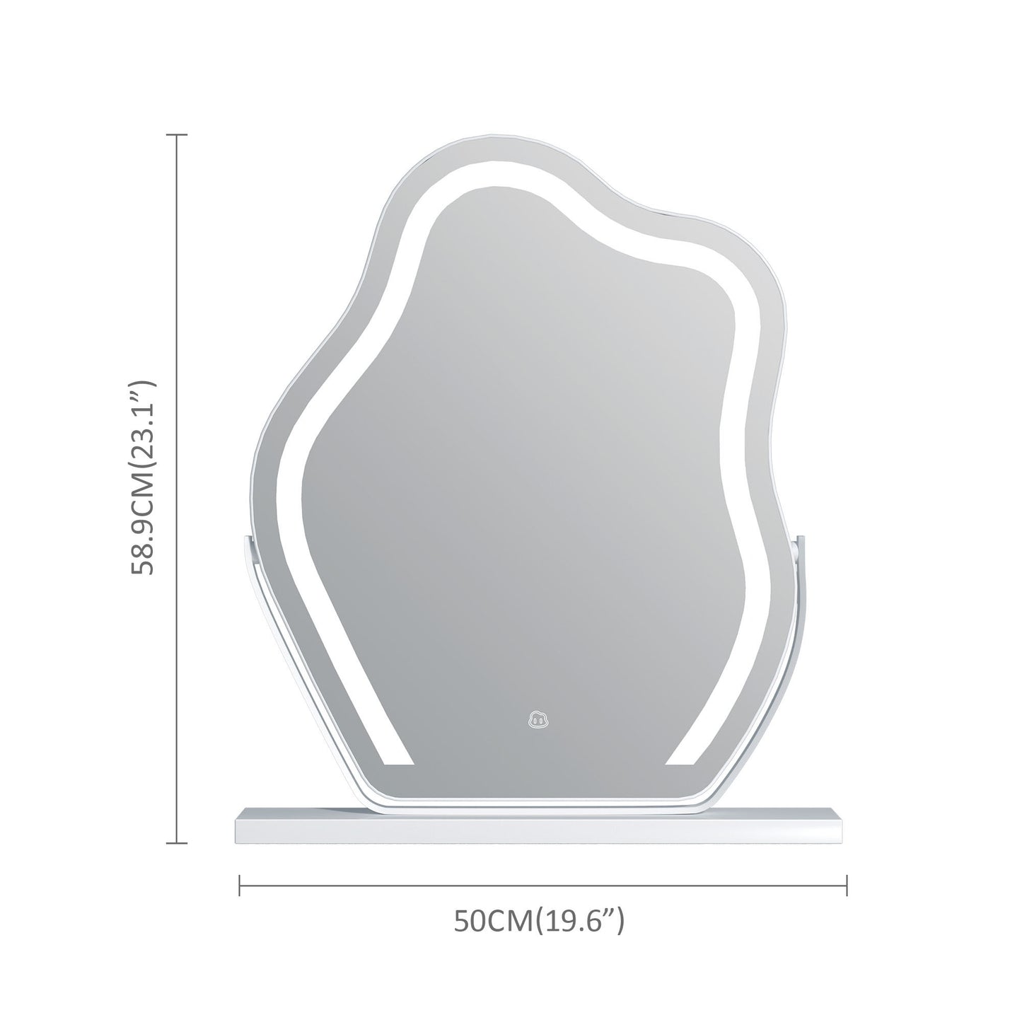 Smart LED Cloud Mirror | 360° Rotating Vanity Mirror with 10X Magnifying Attachment