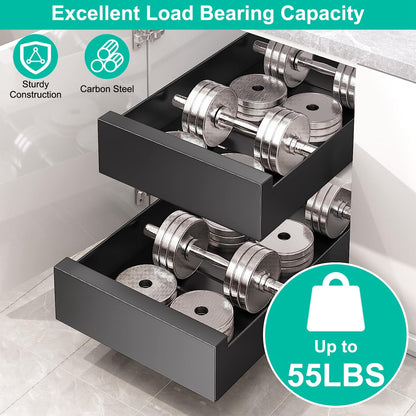 Pull-Out Cabinet Organizer | Slide-Out Storage Drawer for Kitchen & Bathroom