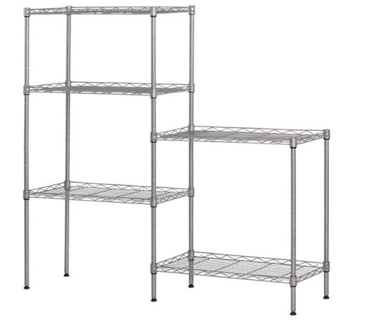 Adjustable 5-Tier Carbon Steel Storage Rack | Heavy Duty 551 lb Load