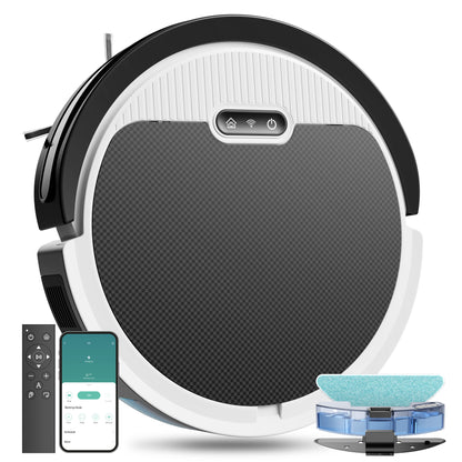 3-in-1 Robot Vacuum & Mop | 5000Pa Suction for Pet Hair & Hard Floors