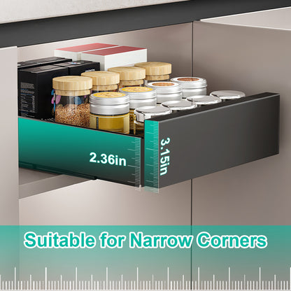 Pull-Out Cabinet Organizer | Slide-Out Storage Drawer for Kitchen & Bathroom