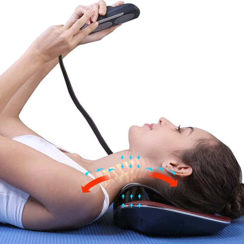 Cervical Massager Pillow | Electric Neck and Shoulder Heat Therapy Massage Device