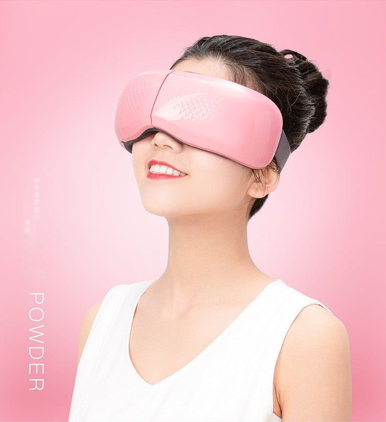 Bluetooth Eye Massager | Vibrating Hot Compress Airbag Kneading Sleep Aid & Eye Care Device