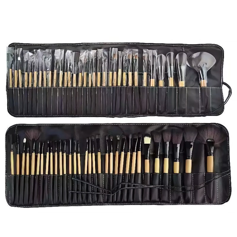 32-Piece Portable Makeup Brush Set | Travel, Business & Outdoor Use