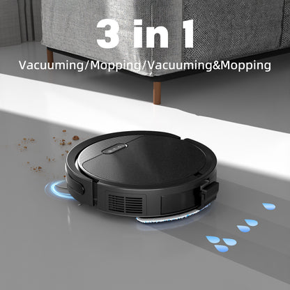 3-in-1 Robot Vacuum & Mop | 5000Pa Suction for Pet Hair & Hard Floors