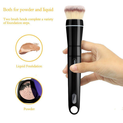 Portable Electric Makeup Brush | Automatic Rotating Cosmetic Brush for Flawless Finish
