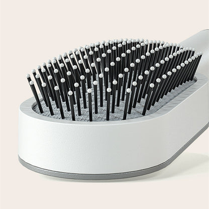 Self-Cleaning Detangling Hair Brush | Massage Cushion, Anti-Frizz, Easy Clean