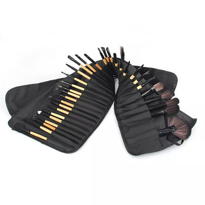 32-Piece Portable Makeup Brush Set | Travel, Business & Outdoor Use