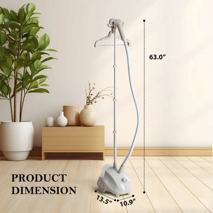Standing Garment Steamer 1500W | Powerful Clothes Steamer with 1.7L Tank & Roll Wheels